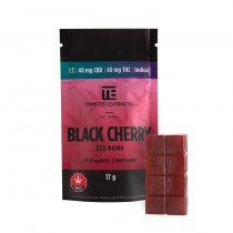 Twisted Extracts - Zzz Jelly Bomb - Black Cherry - 40mg THC/40mg CBD (Indica)