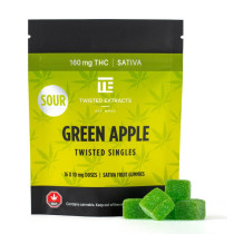 Twisted Extracts - Singles - Sour Green Apple - 160mg THC (Sativa)