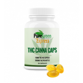 PGE Canna *Gel* Caps - 100mg THC (30 Count Bottle)