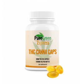 PGE Canna *Gel* Caps - 50mg THC (30 Count Bottle)
