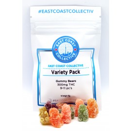 East Coast Collective Gummy Bears - Variety pack (300mg THC)