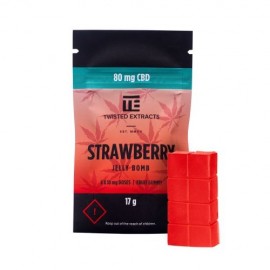 Twisted Extracts - Jelly Bomb - Strawberry - 80mg CBD