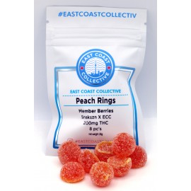 East Coast Collective - Member Berries - Peach Rings (200mg) *Solventless*
