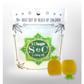 SeC Gummies - BC Pineapples (100mg THC)