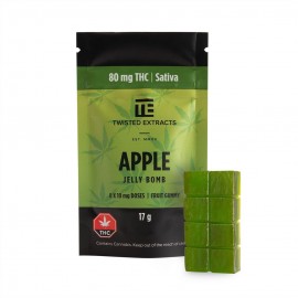 Twisted Extracts - Jelly Bomb - Apple - 80mg THC ( Sativa)