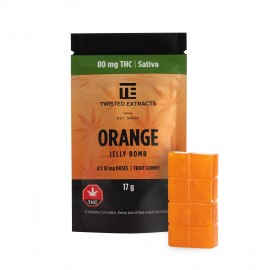 Twisted Extracts - Jelly Bomb - Orange - 80mg THC (Sativa)