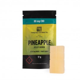 Twisted Extracts - Jelly Bomb - Pineapple - 80mg CBD