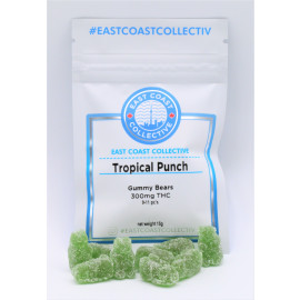 East Coast Collective Gummy Bears - Tropical Punch (300mg THC)