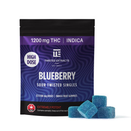 Twisted Extracts - High Dose Singles - Blueberry - 1200mg THC (Indica)