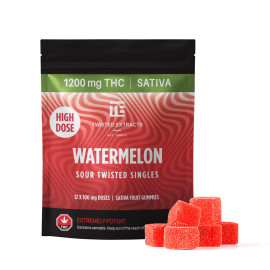 Twisted Extracts - High Dose Singles - Sour Watermelon - 1200mg THC (Sativa)