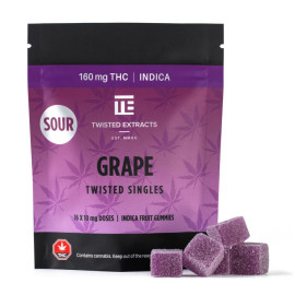 Twisted Extracts - Singles - Sour Grape - 160mg THC (Indica)