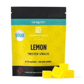 Twisted Extracts - Singles - Sour Lemon - 160mg CBD