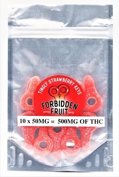 tingly strawberry keys 500 thc 1 4